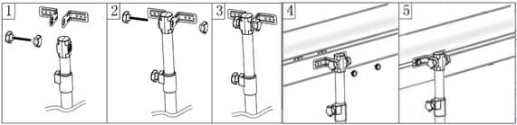 Mounting a Sunset heater on its stand