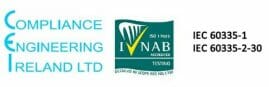 Tested to EN 60335 by Compliance Engineering Ireland Tested to EN 60335 by Compliance Engineering Ireland