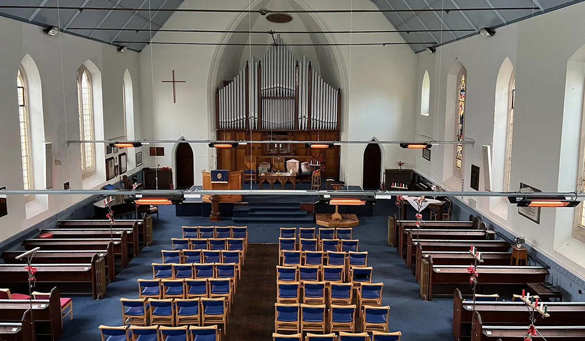 Colorado se utiliza para calentar una iglesia
