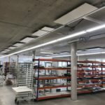 German plant Inspire panels in a factory provide sustainable low energy heating