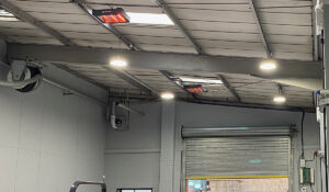 Calentador Vulcan en un gran taller de Kubota UK