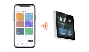 Empareja tus escenas SmartLife Tap-to-Run para acceder rápidamente a ellas desde el centro de control de la pantalla táctil.