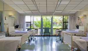 Calefactores de techo Herschel Comfort en un hospital