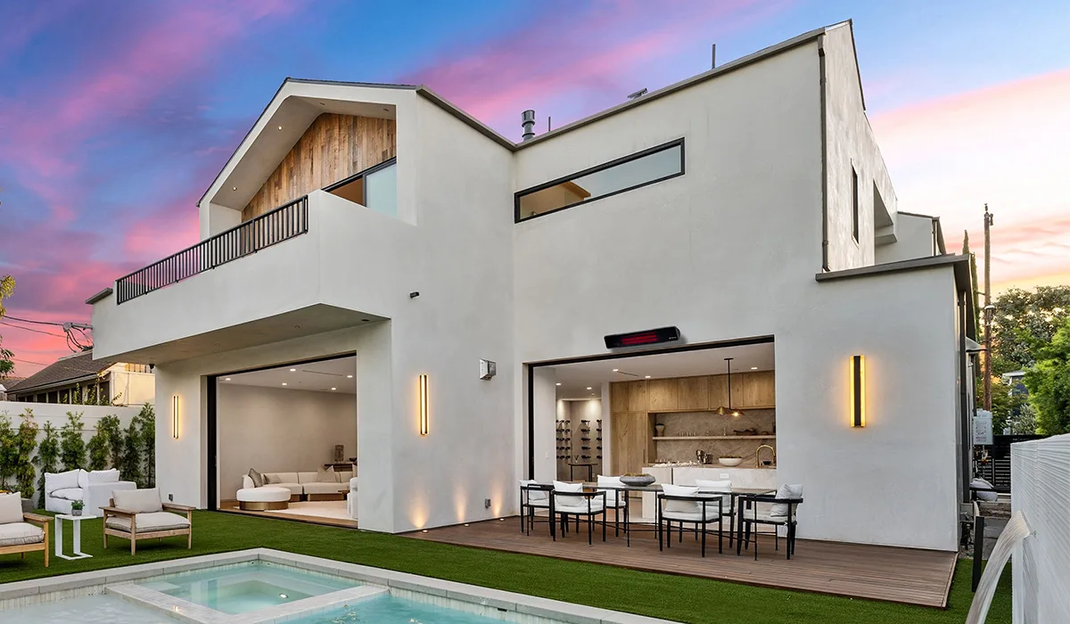 Calentador eléctrico de cristal para patio