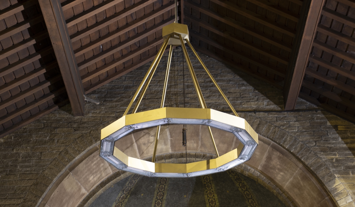 Calentador Herschel Halo Gold sin iluminación