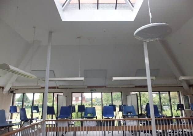 Instalación de Herschel Pulsar en una escuela