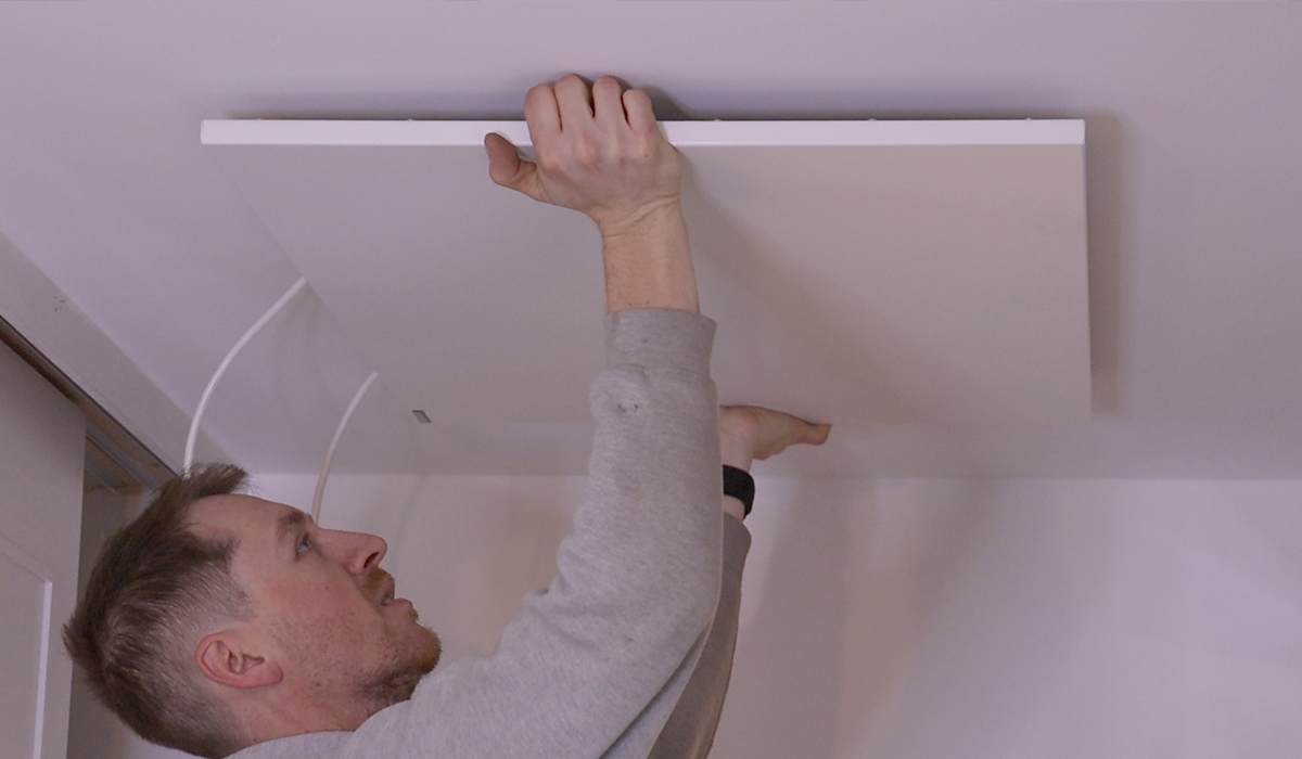Instalación de un panel de techo Comfort